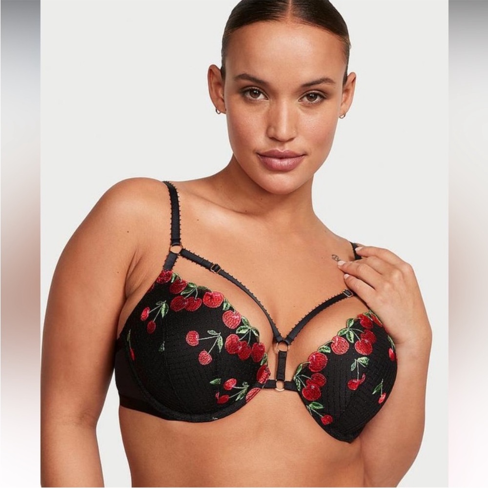 Victoria’s Secret VERY SEXY Cherry Embroidery Push-Up Bra - Picture 2 of 9